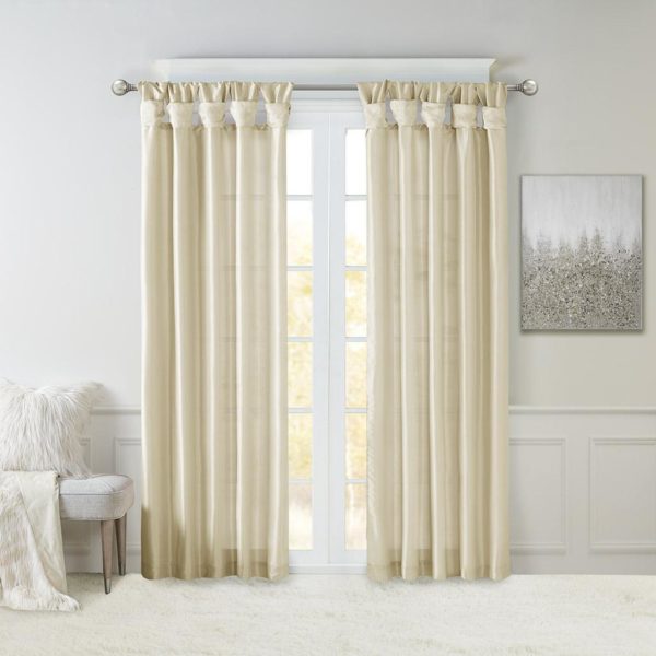 Emilia Twist Tab Lined Window Curtain - Image 4