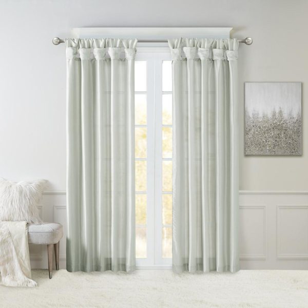 Emilia Twist Tab Lined Window Curtain - Image 5