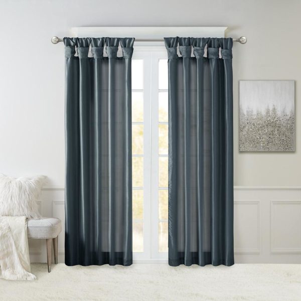 Emilia Twist Tab Lined Window Curtain - Image 7