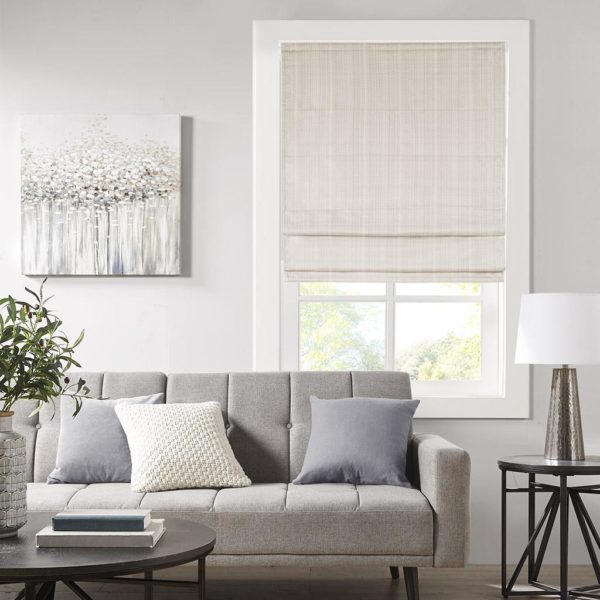 Galen Basketweave Room Darkening Cordless Roman Shade
