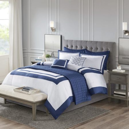 Heritage 8 Piece Comforter and Coverlet Set Collection