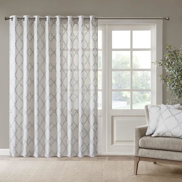 Saratoga Fretwork Print Patio Window Curtain - Image 6
