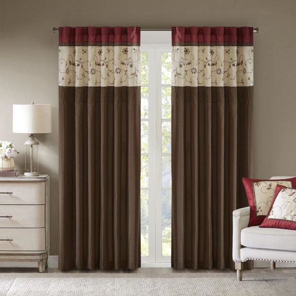 Serene Embroidered Window Panel