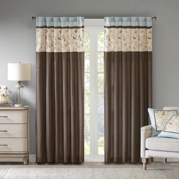 Serene Embroidered Window Panel - Image 2