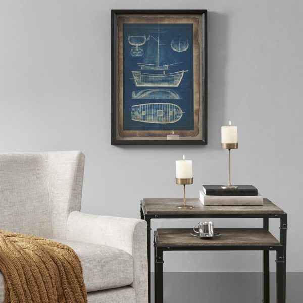 Ahoy Framed Antiuqe Style Art