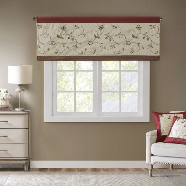 Serene Embroidered Window Valance