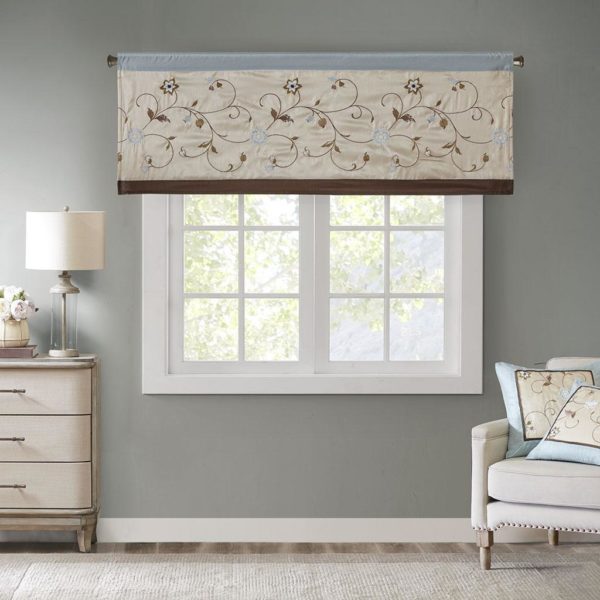 Serene Embroidered Window Valance - Image 2