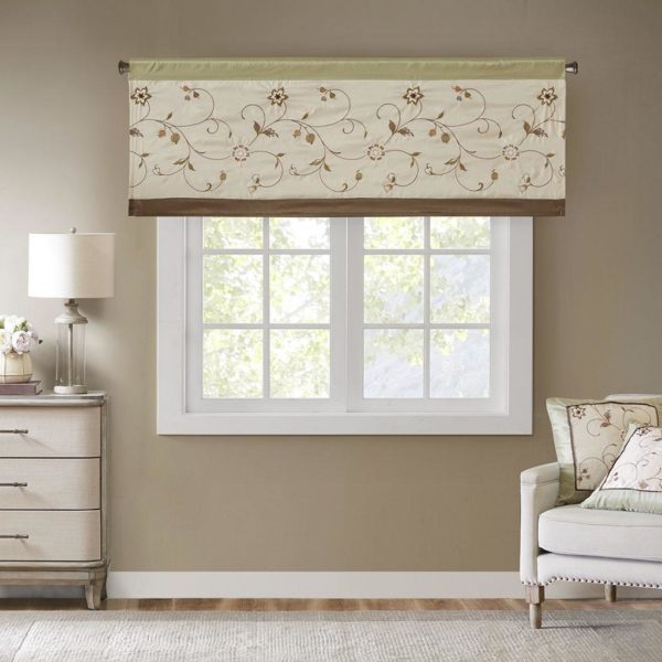 Serene Embroidered Window Valance - Image 3