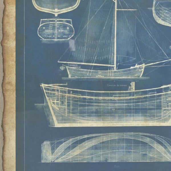 Ahoy Framed Antiuqe Style Art - Image 4