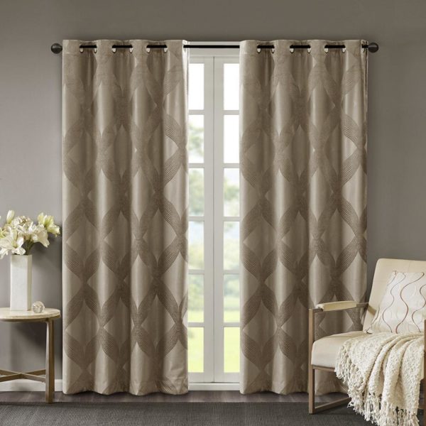 Bentley Ogee Knitted Jacquard Total Blackout Panel - Image 3