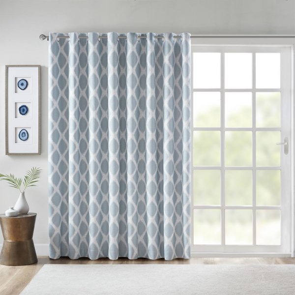Blakesly Printed Ikat Blackout Patio Curtain - Image 2