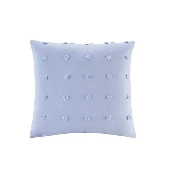Brooklyn Cotton Jacquard Pom Pom Square Pillow - Image 4