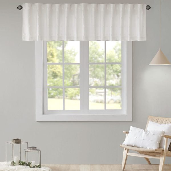 Brooklyn Cotton Jacquard Pom Pom Window Valance