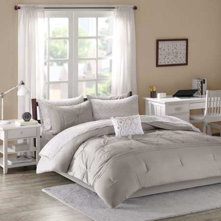 Toren Embroidered Comforter and Sheet Set