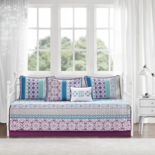 Joni 6 Piece Boho Reversible Daybed Set - Image 2