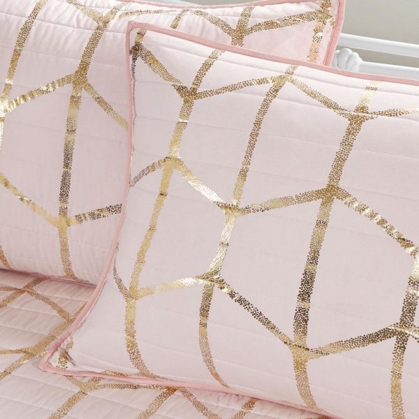 Raina 6 Piece Metallic Printed Reversible Daybed Set - Image 4