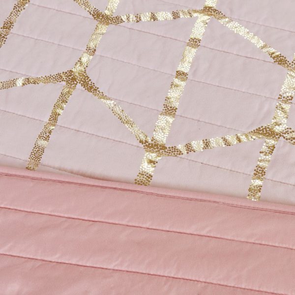 Raina 6 Piece Metallic Printed Reversible Daybed Set - Image 5