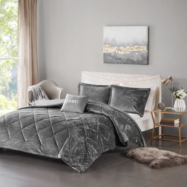 Felicia Velvet Duvet Cover Set - Image 3