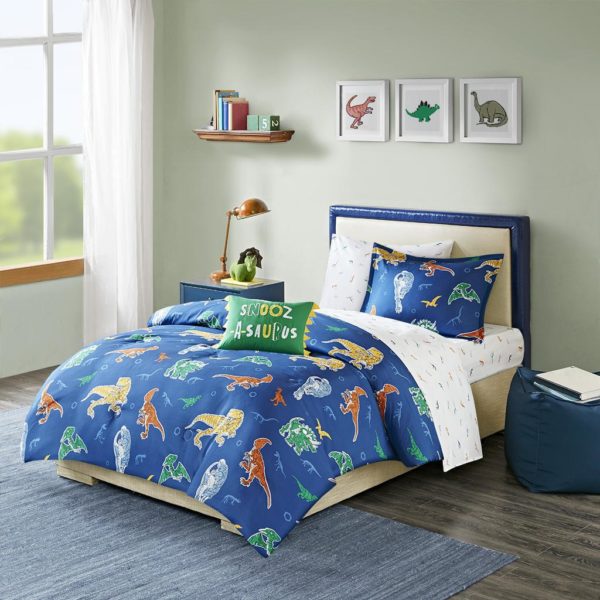 Logan Robot Dinosaur Complete Bed and Sheet Set