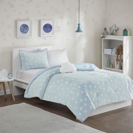 Quinny Glow In The Dark Plush Comforter Set