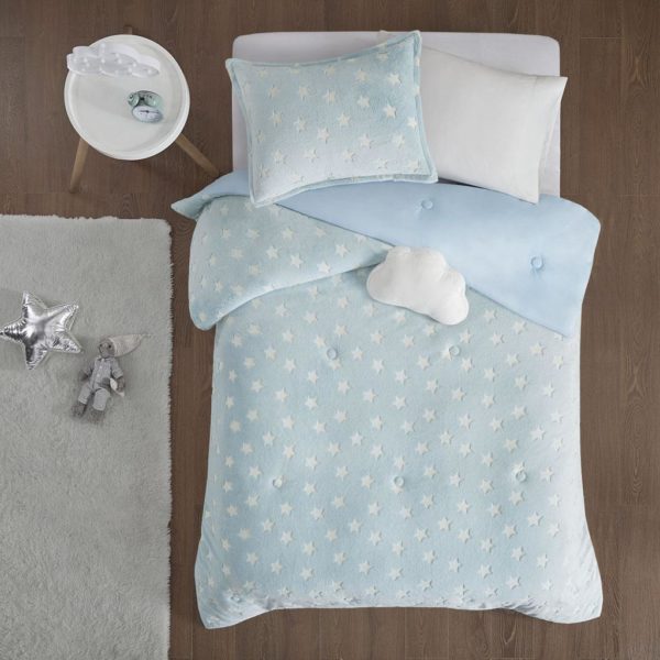 Quinny Glow In The Dark Plush Comforter Set - Image 6