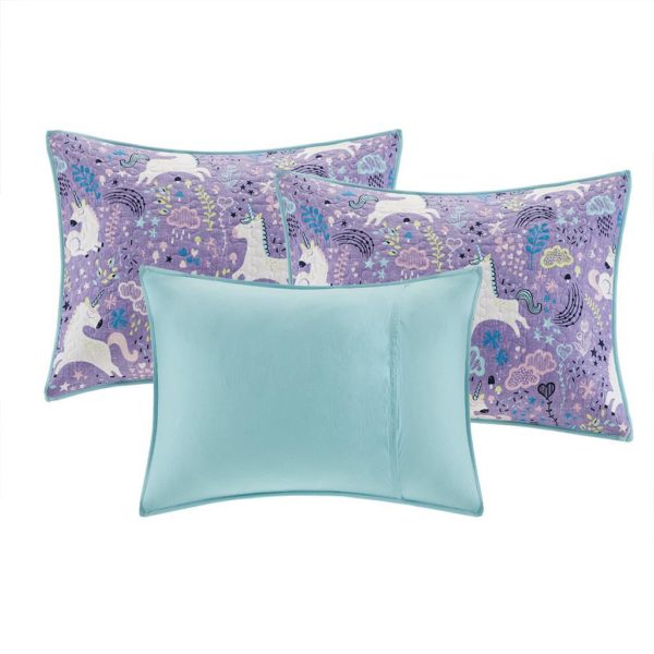 Lola 6 Piece Unicorn Cotton Reversible Daybed Set - Image 6
