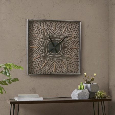 Hastings Metal Wall Clock With Glass
