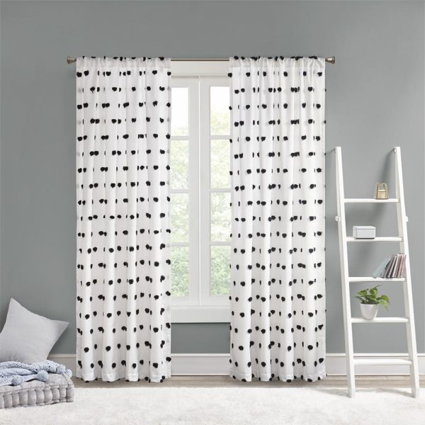 Sophie Pom Pom Embellished Window Panel