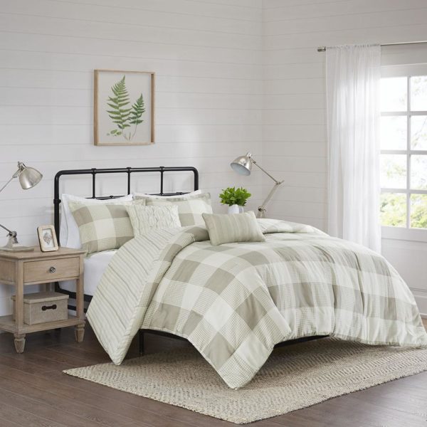Morrison 5 Piece Reversible Buffalo Check Comforter Set - Image 2
