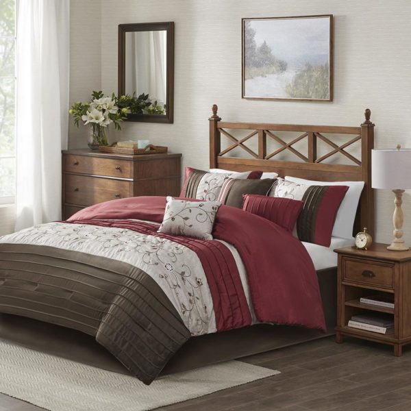 Serene Embroidered 7 Piece Comforter Set - Image 2
