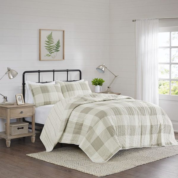 Morrison 3 Piece Reversible Buffalo Check Coverlet Set - Image 2