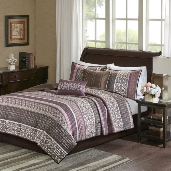 Princeton 5 Piece Reversible Jacquard Coverlet Set