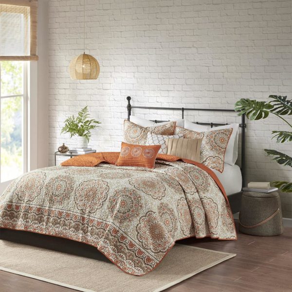 Tangiers 6 Piece Reversible Coverlet Set