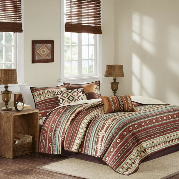Taos 6 Piece Reversible Coverlet Set