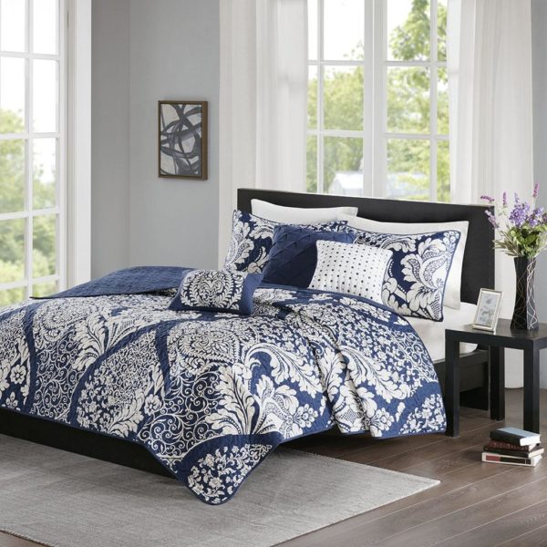 Vienna 6 Piece Reversible Coverlet Set