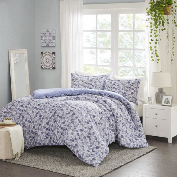 Nells 3 Piece Cotton Printed Duvet Cover Set