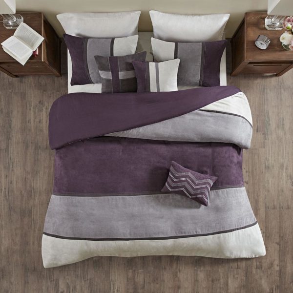 Palisades 6 Piece Faux Suede Duvet Set - Image 3