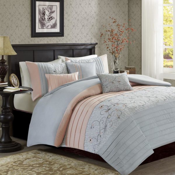 Serene Embroidered 6 Piece Duvet Cover Set - Image 3