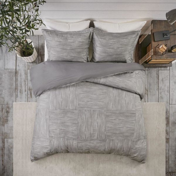Walter 3 Piece Printed Seersucker Duvet Cover Set