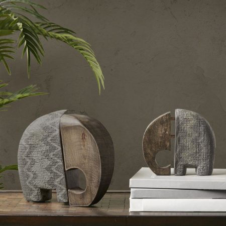 Earl Ecomix Elephant with Wood set of 2