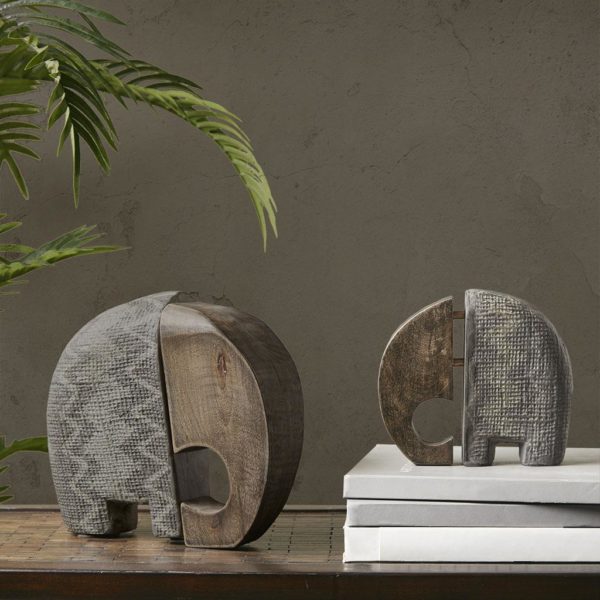 Earl Ecomix Elephant with Wood set of 2