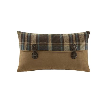 Hadley Plaid Pieced Oblong Pillow