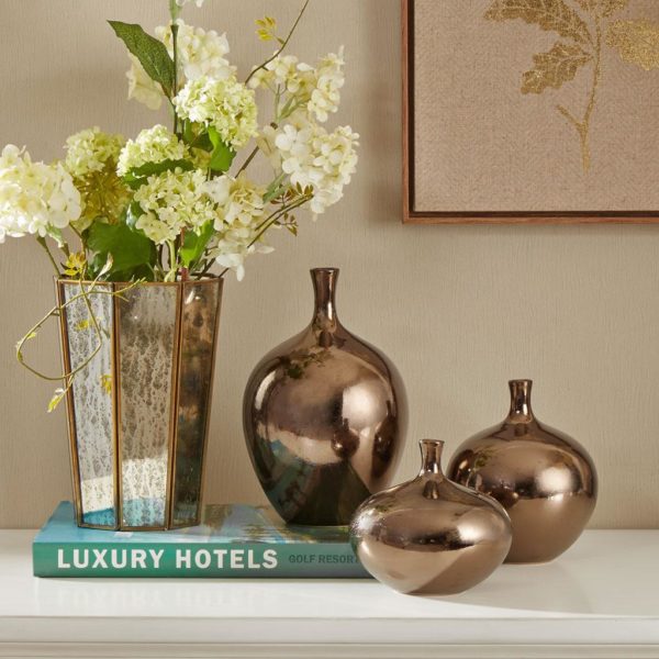 Ansen Metallic 3PC Vase Set - Image 2