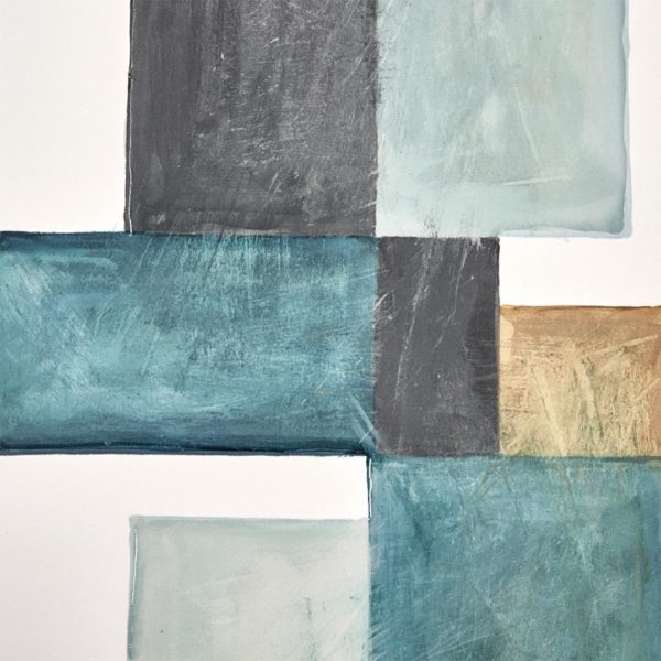 Skandi Blocks Glass Coated Canvas Art 2 Piece Set - Image 4