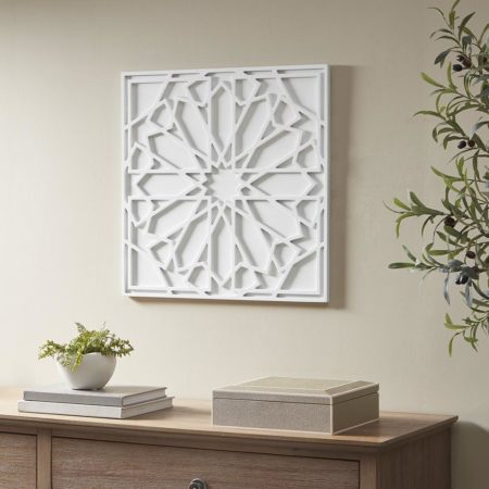 Boho Notion Square Carved Wall Panel