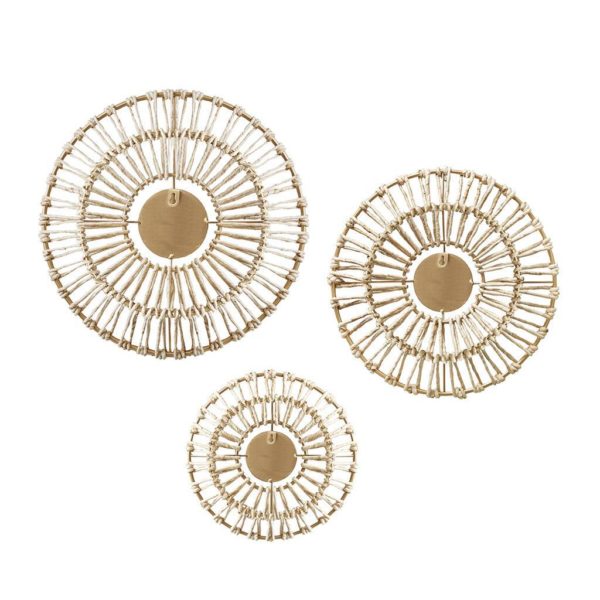 Ella Corn Leaves Wrapped Metal Wall Decor 3 Piece Set - Image 4
