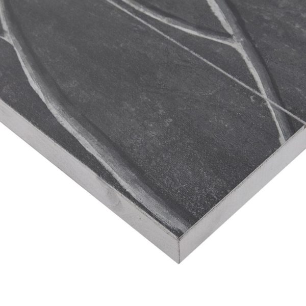Grey Branches Print on Wood with 50% Handpaint 2 Piece Set - Image 4