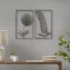Metal Garden Botanical Metal Wall Decor 2 Piece Set