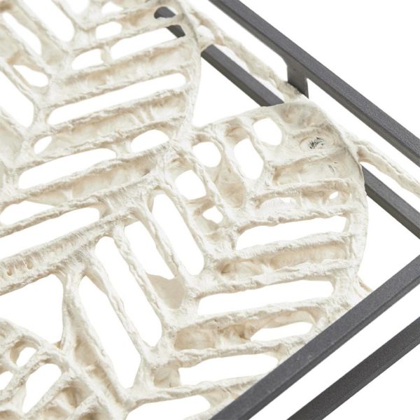 Paper Cloaked Leaves Paper Cloaked Wall Decor Metal Frame - Image 3