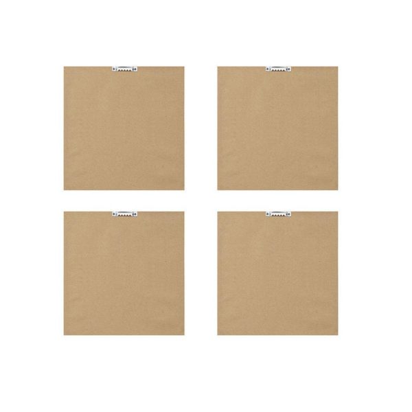Stamp And Roll Blue 4 Piece Framed Art Wood Veneer Frame - Image 6